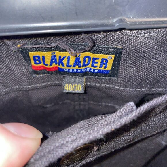 Blaklader Workwear Men’s Military Pants Size 40x30 Black Police Guard Outdoors - Picture 2 of 12